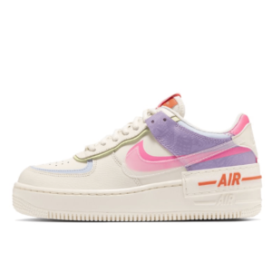 NIKE AIR FORCE 1 SHADOW BEIGE WHITE ORANGE