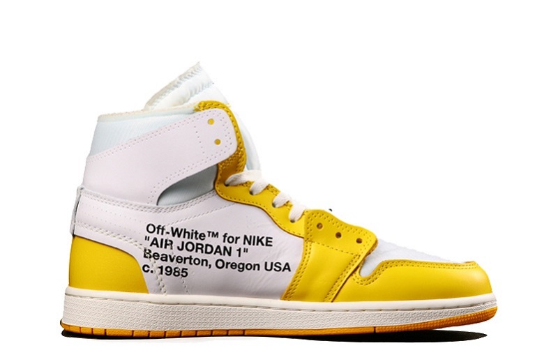 NIKE AIR JORDAN 1 OFF-WHITE CANARY YELLOW - Imagen 2