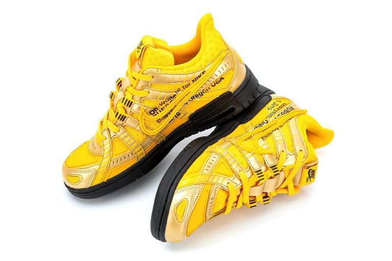 NIKE AIR RUBBER DUNK OFF-WHITE UNIVERSITY GOLD - Imagen 3