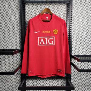 Camiseta retro manga larga Manchester United 07-08 Local