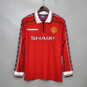 Camiseta retro manga larga Manchester United 98-99 Local