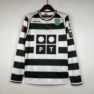 Camiseta retro manga larga Sporting Lisboa 01-03 Local